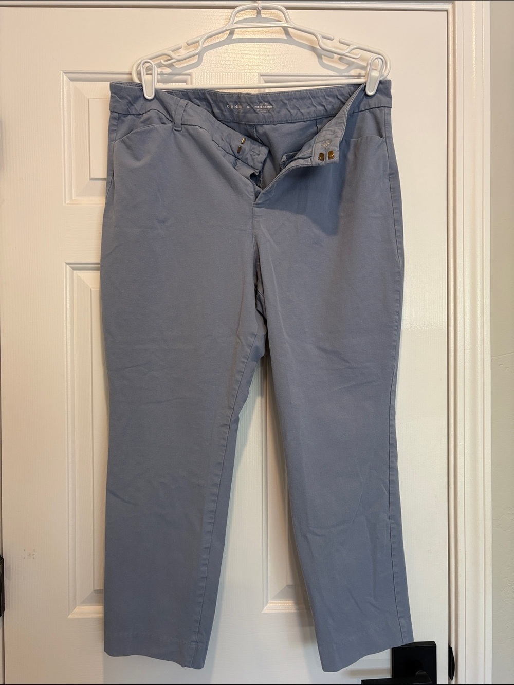 Old Navy Dusty Blue Straight-Leg Skinny Jeans Sz 18